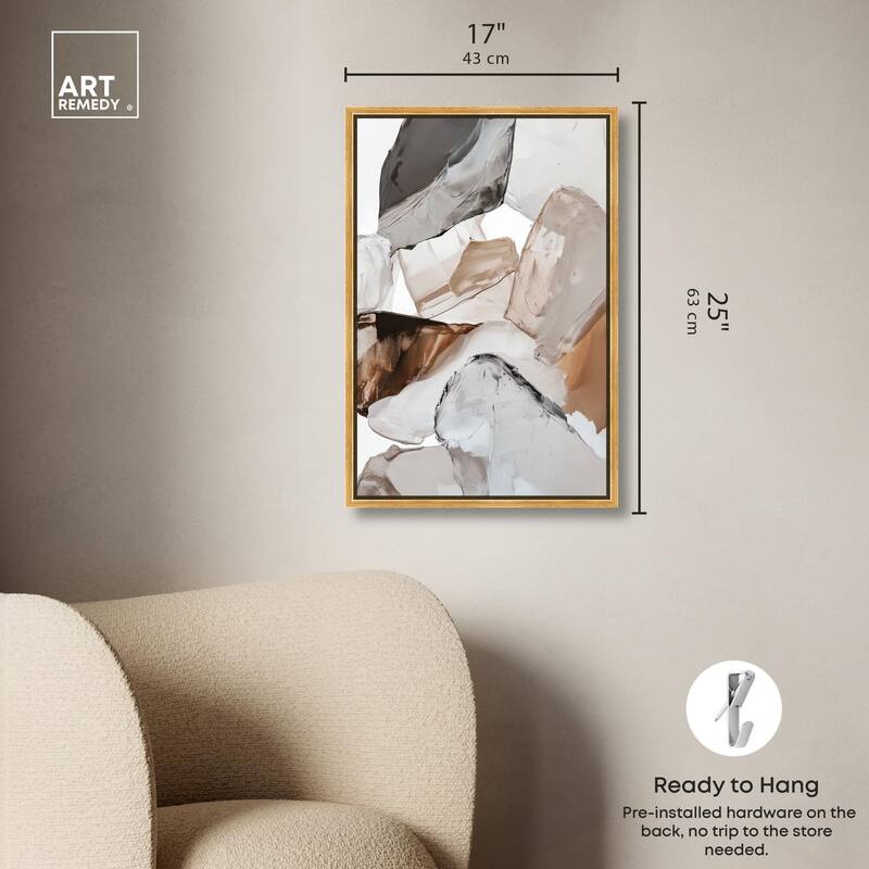 Sedimentary Hues II Canvas by Art Remedy