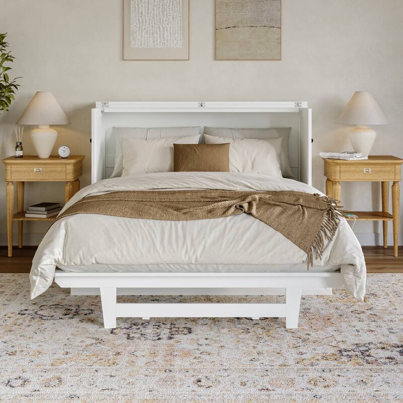 Tucson Murphy Bed Chest with 6" Mattress, Drawer & Built-in Charger