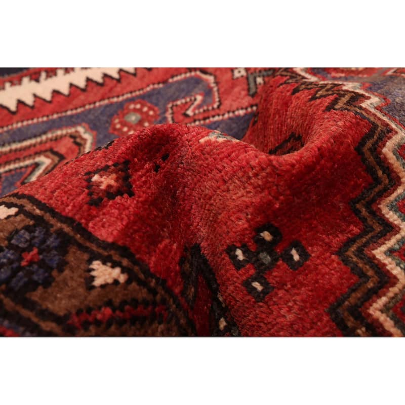 ECARPETGALLERY Hand-knotted Andelz Red Wool Rug - 3'11 x 6'11