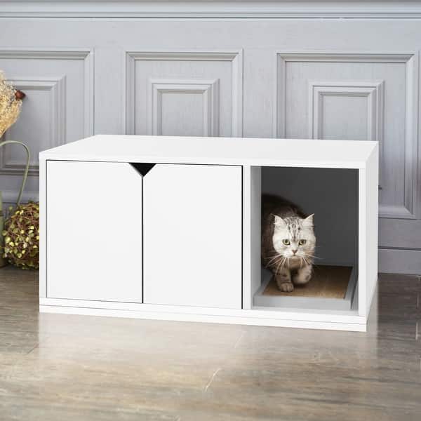 Shop Way Basics Eco Stackable Cat Litter Box White Overstock