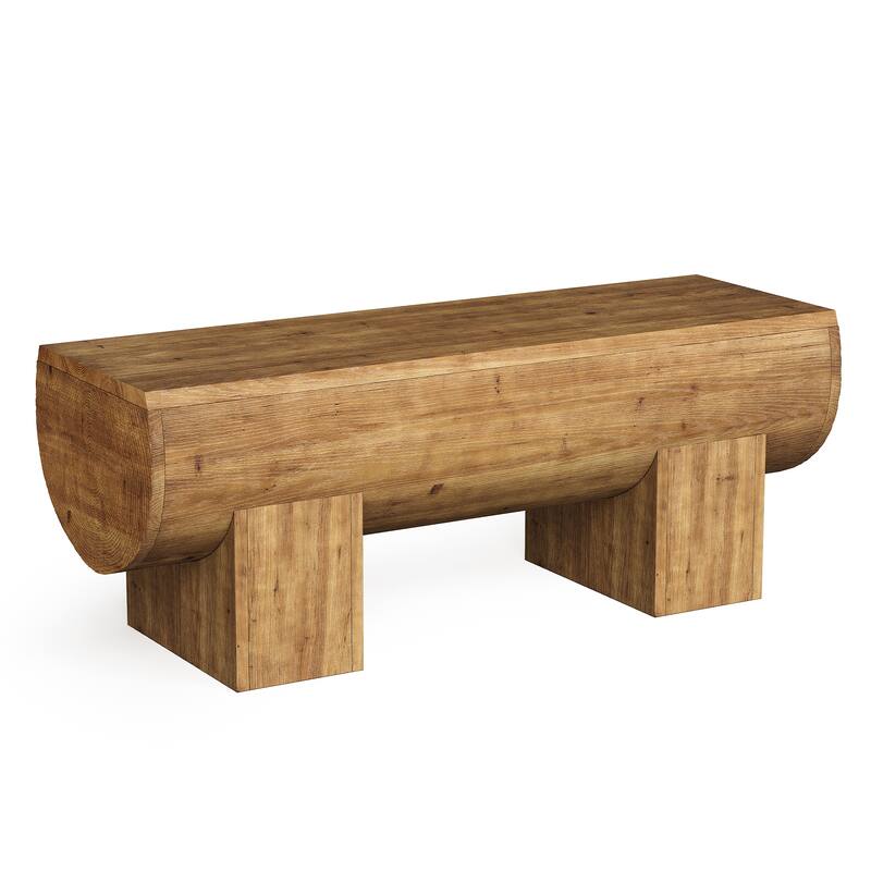 Solid Wood Entryway Bench, End of Bed Bench, Entry Bench Seat for Bedroom, Living Room, Hallway