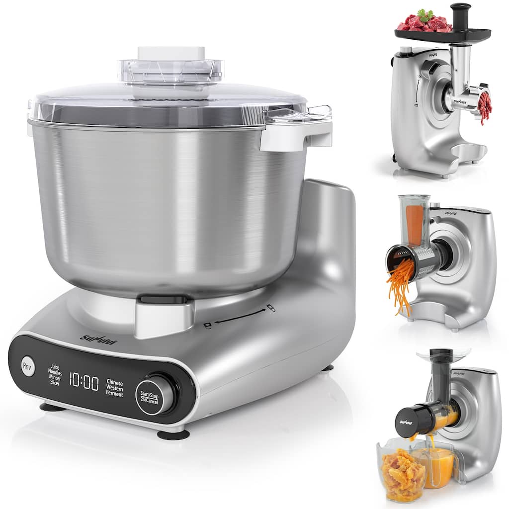 4-in-1 Multifunction Stand Mixer with Fermentation, 5.3QT Electric Dough Mixer