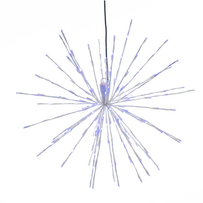 Christmas LED Spritzer Red, Pure White and Blue 32 Inch