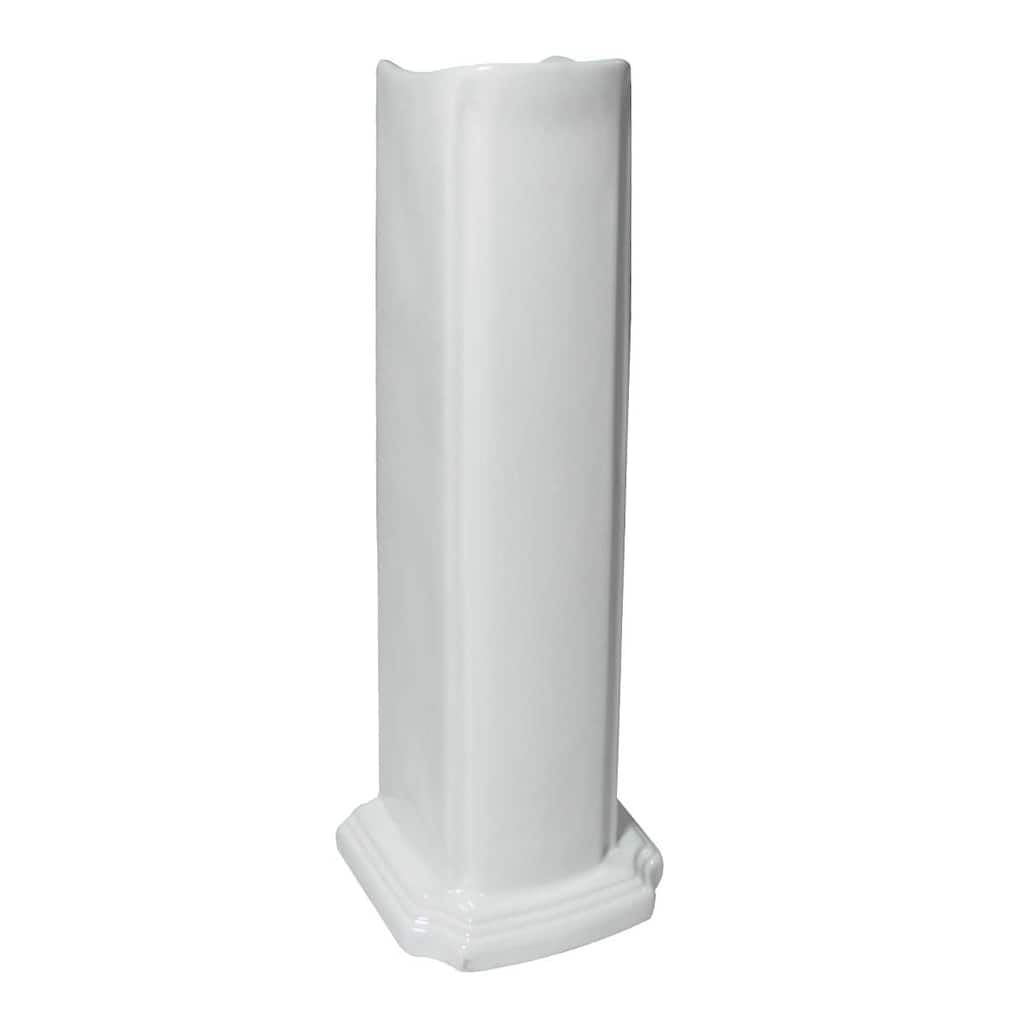 White Pedestal Sink Porcelain Leg Part 26.75" H Basin Leg Support Renovators Supply