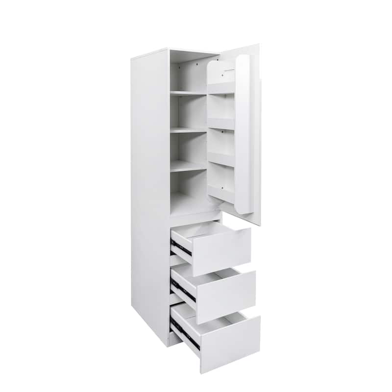 Kitchen Pantry Storage Cabinet With Doors, Shelves & Drawers - Spacious Food Storage Organizer For Kitchen Or Dining Area