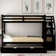 preview thumbnail 19 of 24, Twin-Over-Twin Multifunctional Trundle Bunk Bed with Stairs with Twin Size Trundle and 3 Storage Stairs