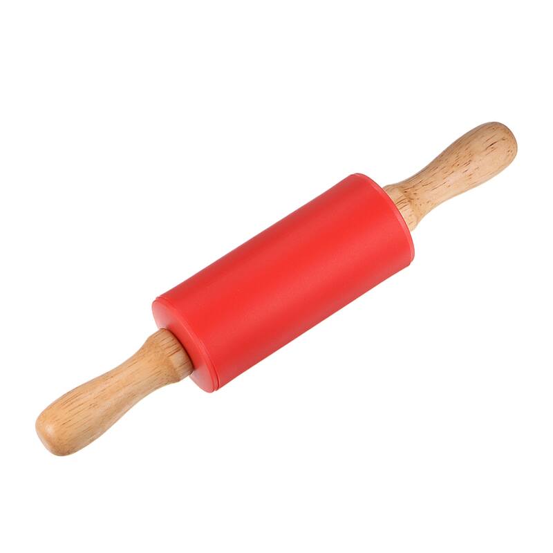 Silicone Rolling Pins for Baking 23.5cm x 4.2cm Red