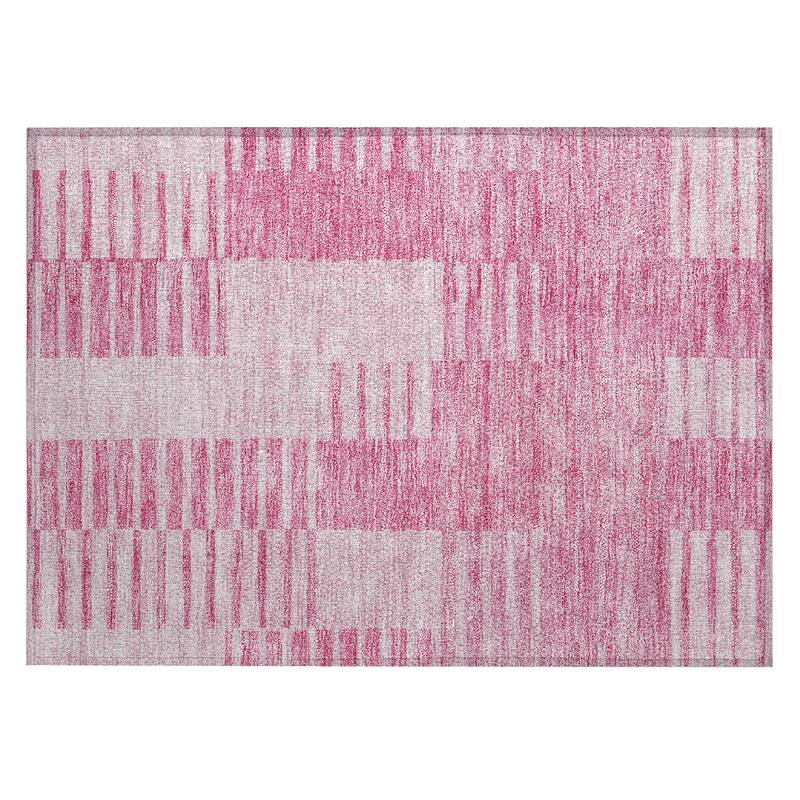 Machine Washable Indoor/ Outdoor Chantille Geometric Contemporary Rug