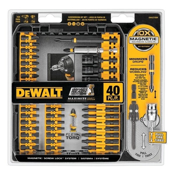 Dewalt dwa2t40ir 40-piece impact ready screwdriver set