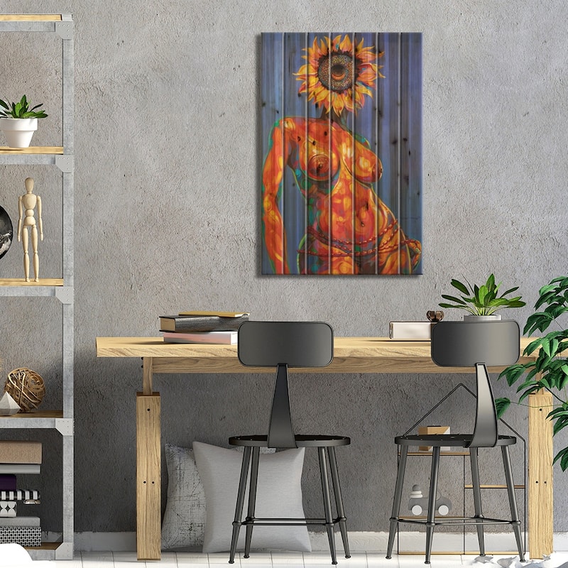 My Nectar Print On Wood by Akintayo Akintobi - Multi-Color