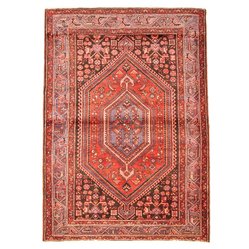 ECARPETGALLERY Hand-knotted Anadol Red Wool Rug - 4'9 x 6'10