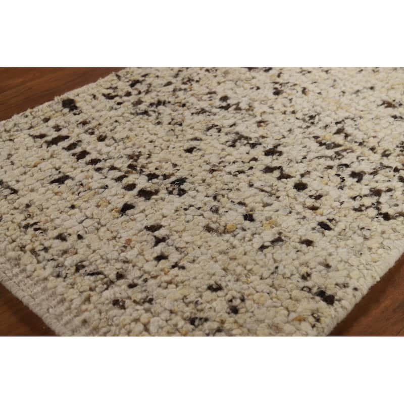 Moroccan Oriental Abstract Accent Rug Handmade Wool Carpet - 2'0"x 3'0"