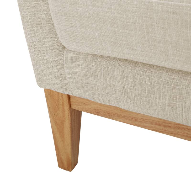Aurla Mid-century Upholstered Accent Chair by Christopher Knight Home - 27.50" L x 28.50" W x 36.50" H