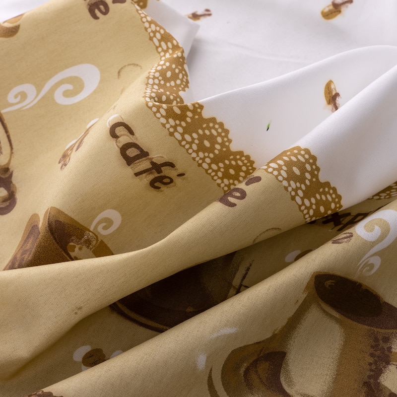 RT Designers Collection Ruffle Coffee Tier and Valance Kitchen Curtain Set