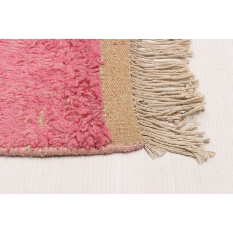 ECARPETGALLERY Hand-knotted Pak Finest Marrakesh Pink Wool Rug - 7'10 x 10'4