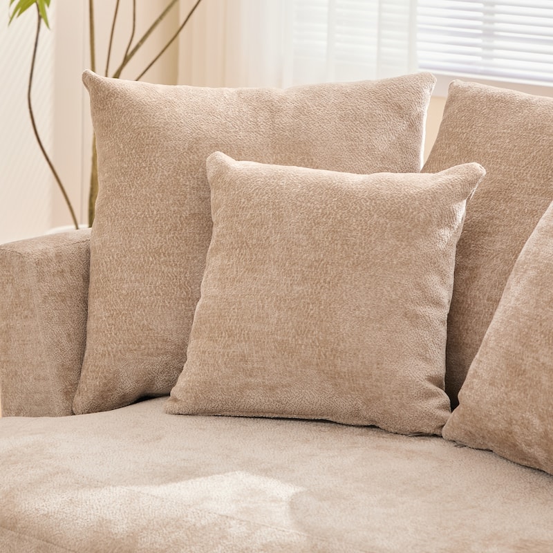 55.1" W Accent Barrel Chair,Modern Oversized Sofa Chair with 5 Pillows
