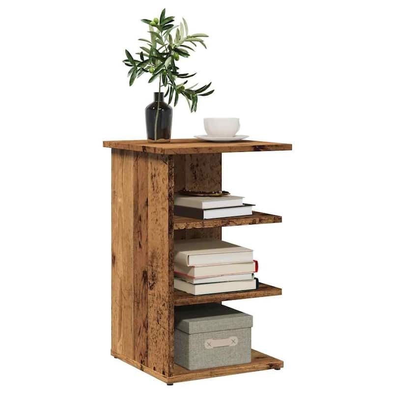 vidaXL Sideboard Old wood Engineered wood, metal Standard Sideboard - 13.8 x 13.8 x 21.7 in