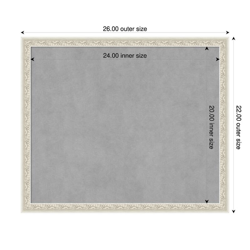 Amanti Art Bethany Black Framed - 26 x 22 in - Bethany Silver