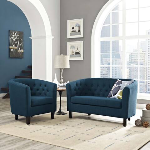 Copper Grove Pisino 2-piece Upholstered Fabric Loveseat and Armchair Set