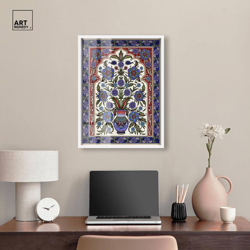 Royal Vase Bloom Shadowbox by Art Remedy