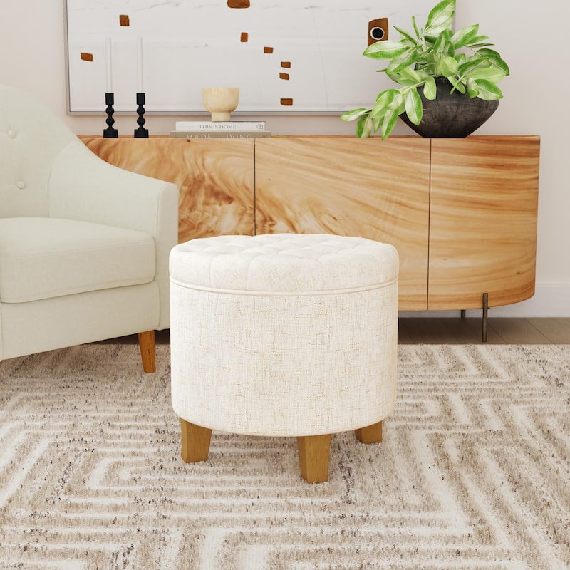 Carson Carrington Melahverfi Boho Tufted Storage Ottoman
