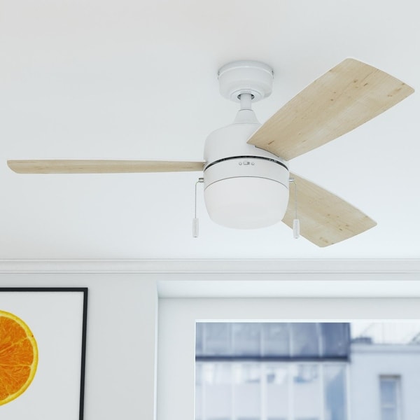44" Honeywell Barcadero Indoor Modern Ceiling Fan, Bright White - 44. Opens flyout.