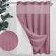 preview thumbnail 30 of 111, No Hook Waffle Weave Shower Curtain with Snap-in Liner