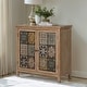 preview thumbnail 2 of 6, Retro 2-Door Accent Storage Distressed Cabinet
