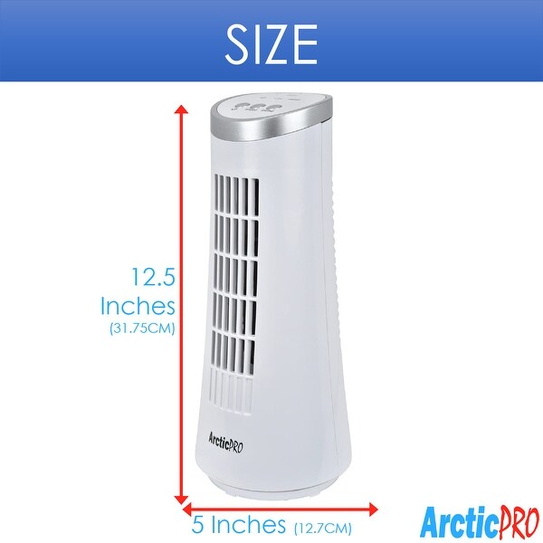 mini oscillating tower desk fan