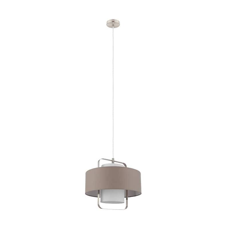 EGLO Fontao - 1-Light Pendant - Matte Nickel Finish - Matte Nickel