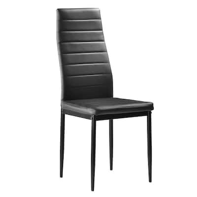 High Backrest PU Leather Dining Chairs (Set of 6)