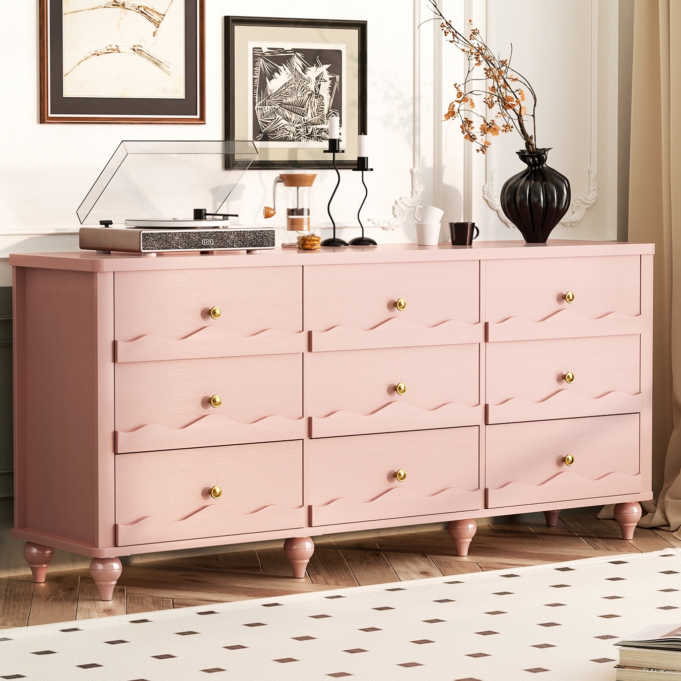 peony0202 drawer ピンク ジレ Amazon.com: WLIVE Fabric Dresser for Bedroom, Tall Dresser with 8