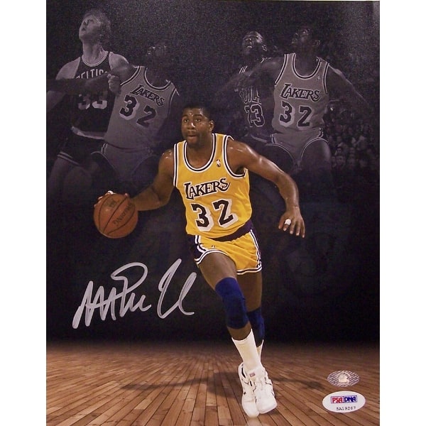 Shop Magic Johnson Autographed Hand Signed Los Angeles Lakers 8 X