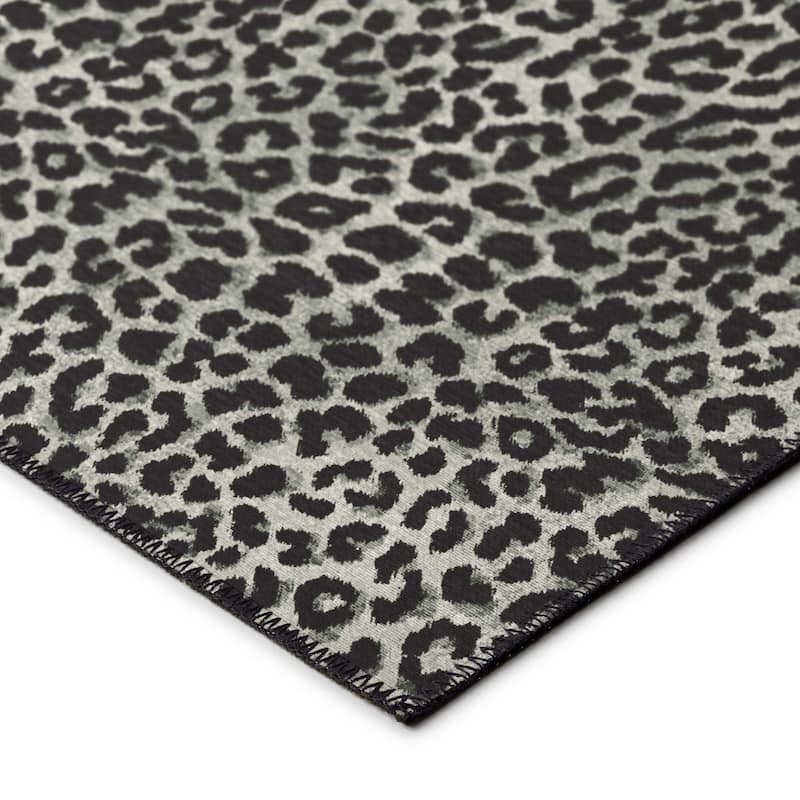 Addison Indoor/ Outdoor Safari Leopard Animal Print Washable Area Rug