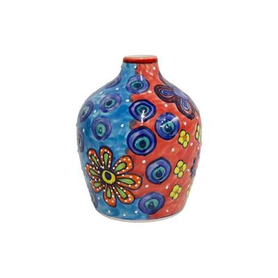 Home&Manor Mini Ceramic Vase Multicolor