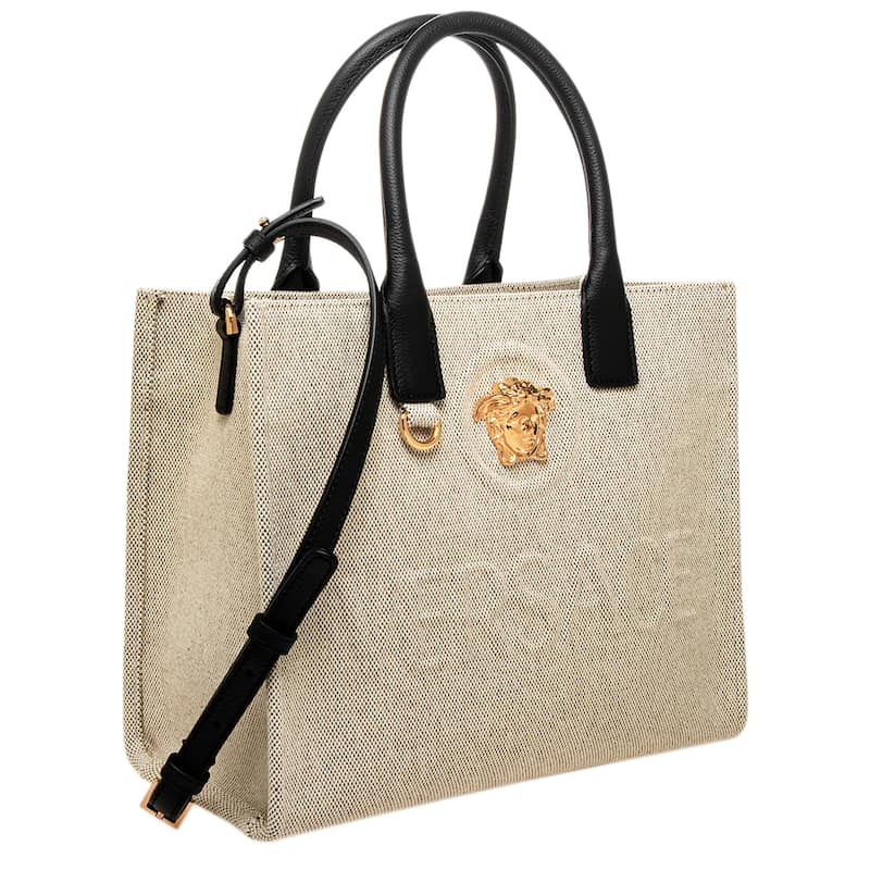 Versace La Medusa Small Canvas Tote