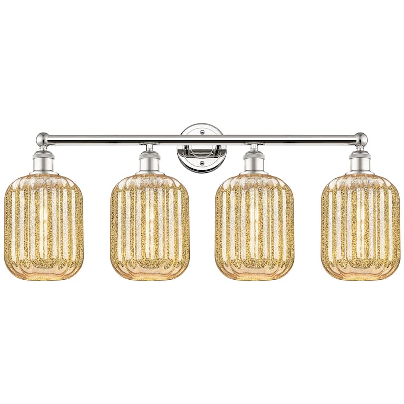 Innovations Lighting 616-4W-14-34 Preston Vanity Preston 4 Light 34" - Polished Nickel / Mercury