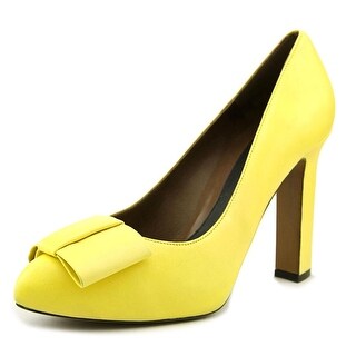 yellow 2 inch heels