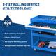 3-Tier Rolling Tool Cart with Drawer Steel Utility Storage Tool Box
