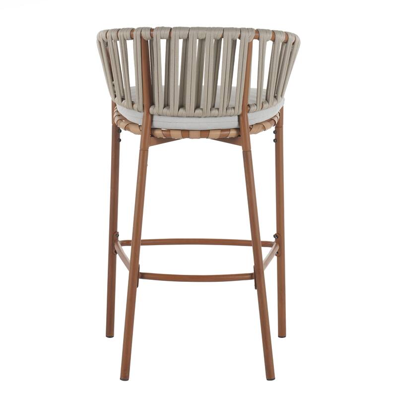 Outdoor Matal Rope Barstool