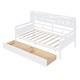 preview thumbnail 33 of 37, Twin Size Daybed with Drawers, Wood Twin Daybed with Bedside Shelf