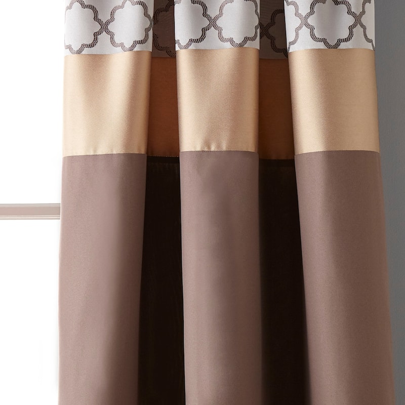 Nanshing Avalon Room Darkening Rod Pocket Curtain Panel Pair - 54 x 84"