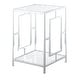 preview thumbnail 2 of 11, Convenience Concepts Town Square Chrome End Table with Shelf