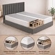 preview thumbnail 38 of 37, Onetan 8-Inch & 4-Inch Wooden Box Spring/Foundation Ideal for Mattress, No Assembly Needed, White.
