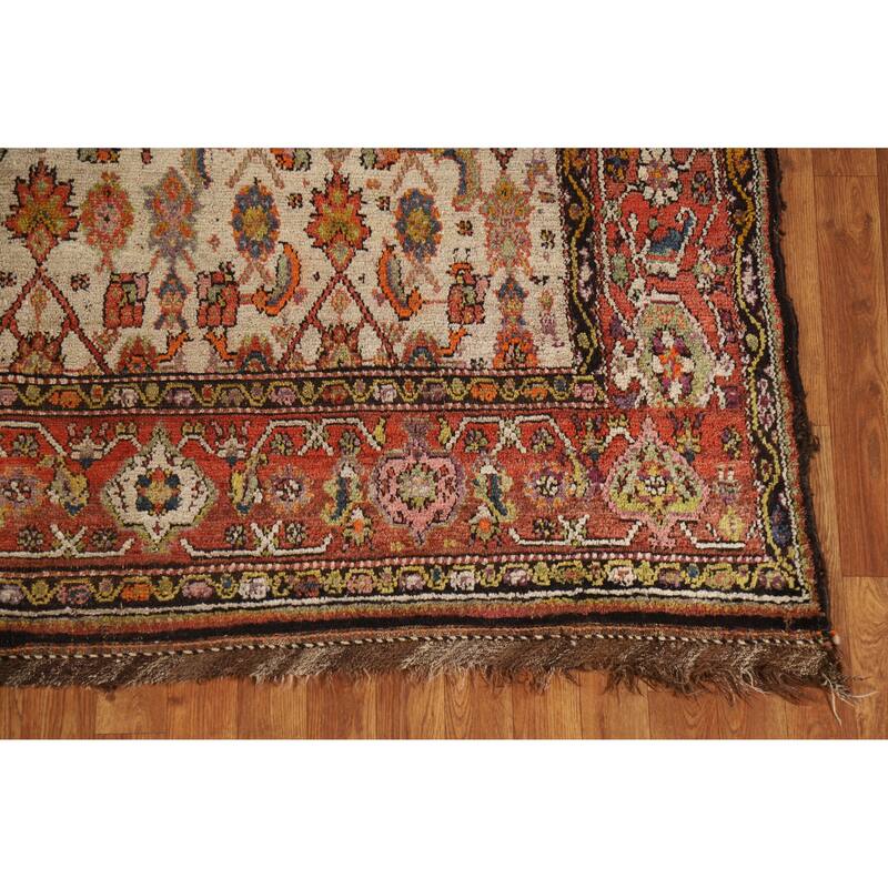 Bibikabad Persian Large Rug Handmade Wool Carpet - 6'3" x 14'9"
