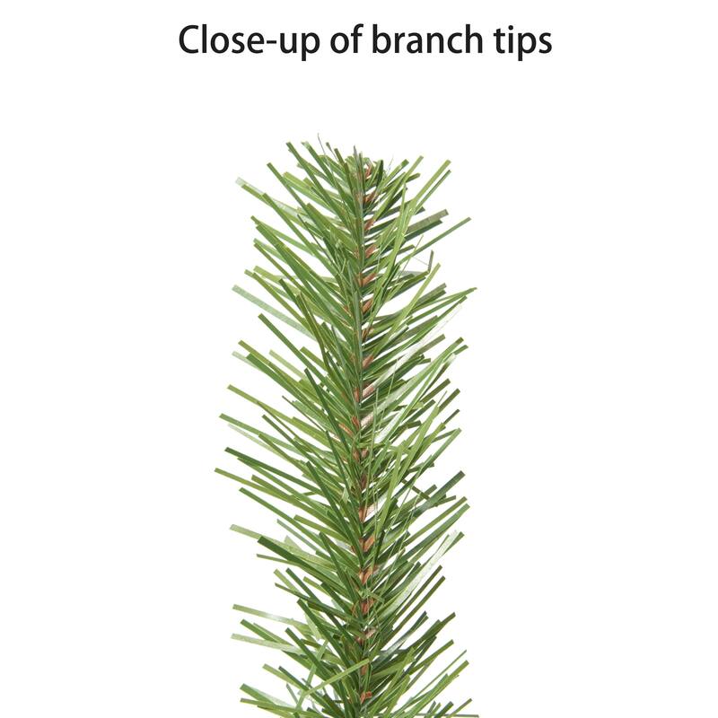 Puleo International 6' Pre-Lit Canadian Spruce Artificial Christmas Tree