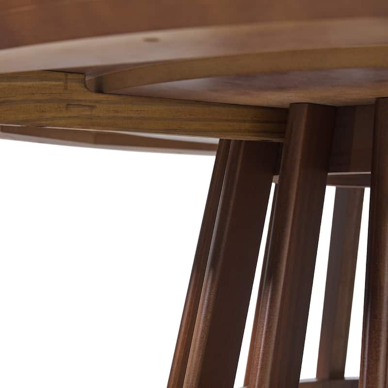 Middlebrook Designs 48 inch Round Slatted Wood Dining Table