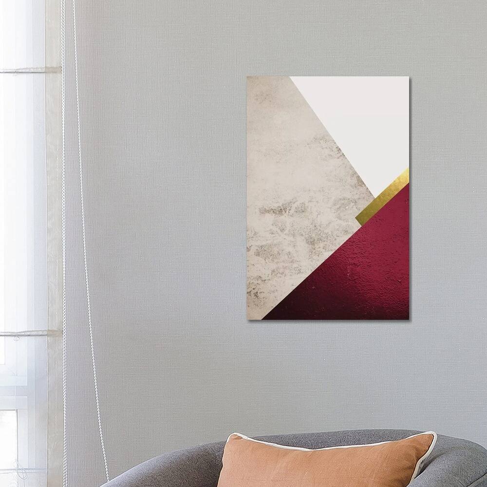 iCanvas "Beige Burgundy Mountains I" by Urban Epiphany Canvas Print