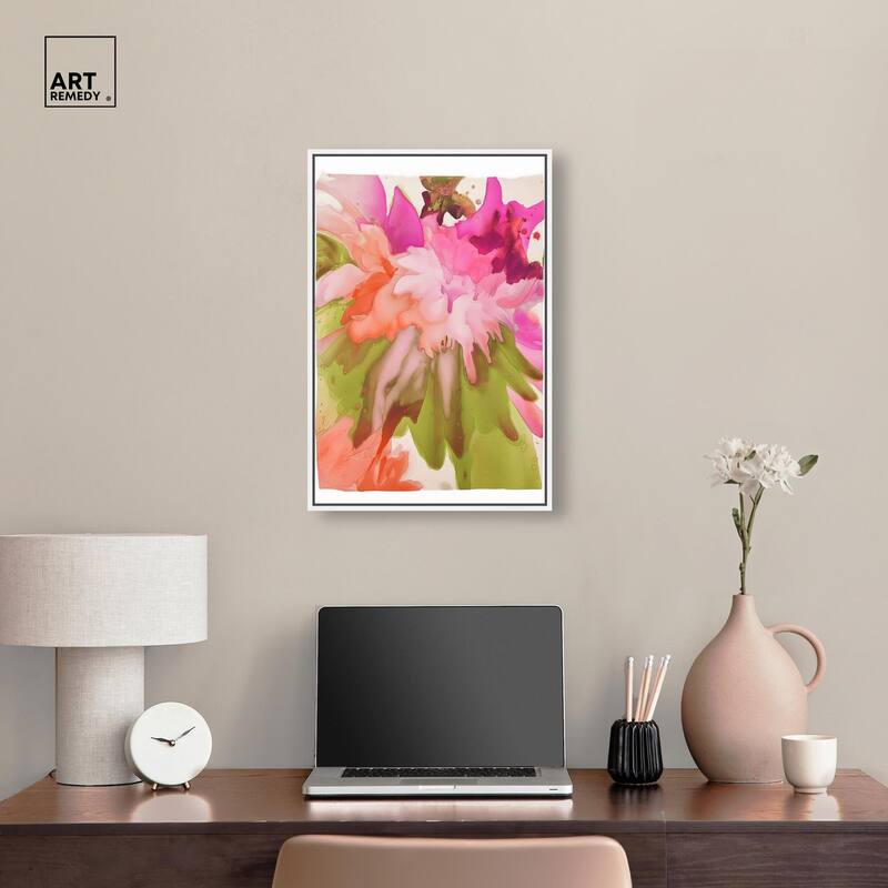 Vibrant Fluidity Floral IV Canvas by Art Remedy