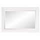preview thumbnail 5 of 7, Allan Andrews Copper Grove Lilas Matte White Rectangular Wall Mirror